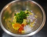 A picture of step 4 of Matar Dal Fritters.