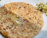 Moong sprouts Paratha recipe step 8 photo