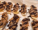 Foto langkah ke 7 dari resep Snickers Pisang dengan Selai Kacang.