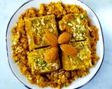 A picture of step 4 of Besan barfi.