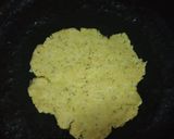 A picture of step 8 of Sarso ka saag or makki ki roti with taazi chaajh.