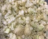 A picture of step 1 of Gobhi Matar masala.