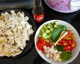 Foto langkah ke 1 dari resep Sambal Goreng Tahu Tempe pete.