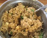A picture of step 4 of Chickpea and lentil burger.
