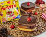 Foto langkah ke 5 dari resep Red Velvet Margarine Pudding Trifle.