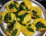 A picture of step 6 of Instant soft fluffy khaman dhokla.