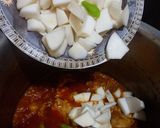 A picture of step 3 of Chicken with turnip.