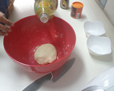 A picture of step 3 of Leopard print Bread.