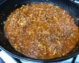 Foto del paso 3 de la receta: Canelón de lechuga con picado de ternera, champiñones y salsa de pimientos