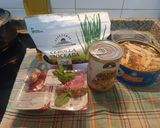 A picture of step 1 of Canned Artichokes with Ham and Mackerel.