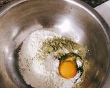 Hình bước làm 1 của món Bánh rán vị matcha
