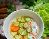 Hình bước làm 3 của món Bún Chả Eat Clean
