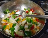 A picture of step 2 of Veg. Tofu chilly (Jain).