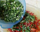 A picture of step 12 of Carrots Achar.