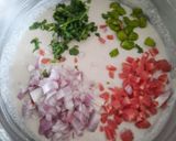 A picture of step 2 of Jowar flour sooji appe.