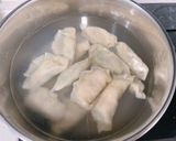 A picture of step 5 of Bok Choy/Pickled Mustard Greens Dumplings.