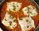 A picture of step 3 of Fodmap Friendly Cod in Tomato Sauce.