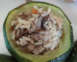 Foto del paso 8 de la receta: Zapallo Italiano relleno con arroz árabe