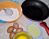 Foto langkah ke 1 dari resep Bolu karamel sarang semut mantul.
