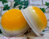 Foto langkah ke 8 dari resep Puding Lapis Nutrisari Jeruk in Cup 🍮🍮🍮.