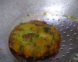 A picture of step 5 of Poha Spinach tikki.
