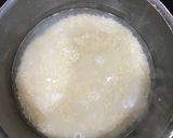 A picture of step 2 of Arroz con leche (rice pudding).