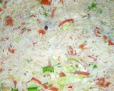 A picture of step 12 of Gujarati Pulao.