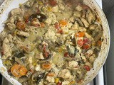 Pollo con champiñones cremoso (súper sano)