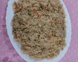 A picture of step 1 of Chicken fried rice.