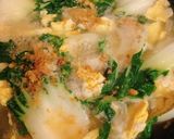 รูปขั้นตอนการทำที่ 4 ของ ไข่น้ำหรือซุปไข่ข้น Egg soup🍳🍲style by barbie👩🏼🍳