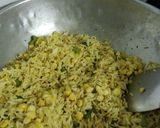 A picture of step 1 of Corn pulao.