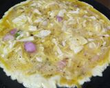 A picture of step 3 of Cabbage omlette.