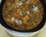A picture of step 5 of Turnip with spinach.