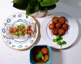 Hình bước làm 2 của món Bánh cuốn thịt nướng