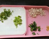 A picture of step 1 of Onion Palak pakoda.