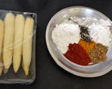 A picture of step 1 of Baby Corn Fritters for Rainy Day Cravings.