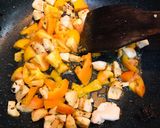 A picture of step 4 of Masala Pasta.