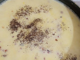 Roasted corn garlic soup