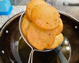 A picture of step 11 of Mixed flour masala puri.
