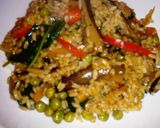 Foto del paso 7 de la receta Arroz con setas, espinacas y más verduritas-muy light!!
