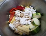 低卡瘦身料理-彩虹蔬菜冬粉湯的食譜步驟1照片