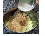 A picture of step 2 of Khamang Kakdi (Maharashtrian style cucumber salad (Koshimbir).