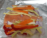 Foto del paso 2 de la receta: Salmón y verduras en papillote en airfryer