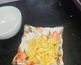 A picture of step 2 of Achari bhindi.