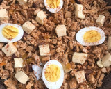 Foto del paso 3 de la receta: Quiché de pollo especiado con masa de coco y nuez 🥥 🥜