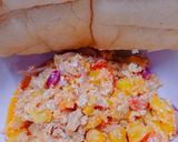 A picture of step 3 of Egg and plantain.