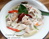 รูปขั้นตอนการทำที่ 5 ของ ต้มข่าไก่แบบที่บ้านฉัน