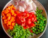 A picture of step 3 of Bisi Bele Bath.