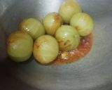 A picture of step 3 of Amla ki subji/ Indian Gooseberry Subji.