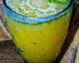 A picture of step 3 of Orange mint slush.